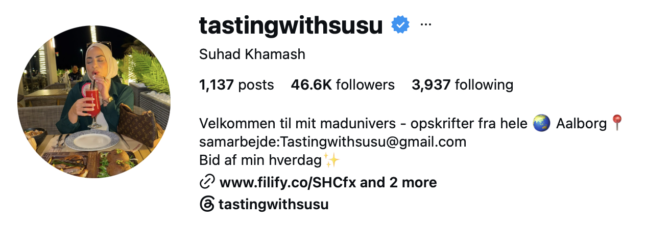 Tasting With Susu Instagram profil